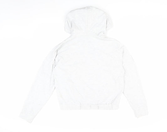 Vans Women's Grey Logo Pullover Hoodie, M Casual