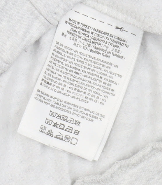 Vans Women's Grey Logo Pullover Hoodie, M Casual