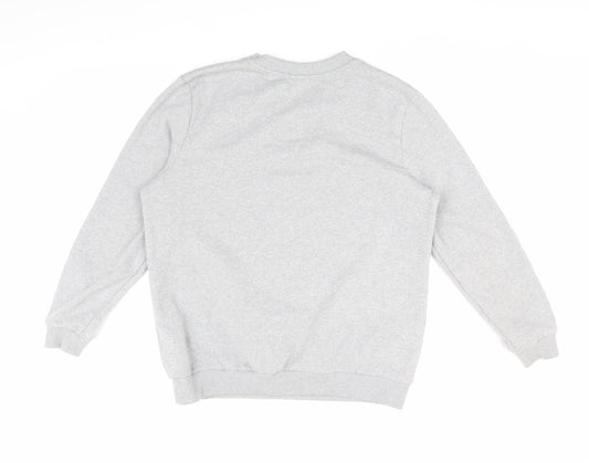 Disney Women's Grey M Pullover Christmas Sweatshirt