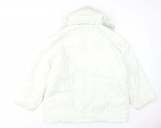Finn Flare Women's White Size 12 Puffer Coat