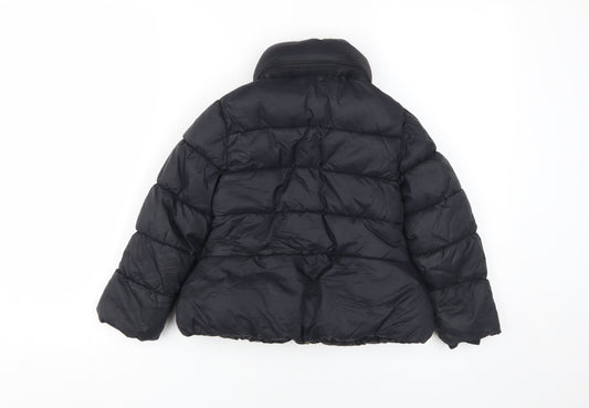 Marks and Spencer Girls Black Puffer Jacket 5-6 Years