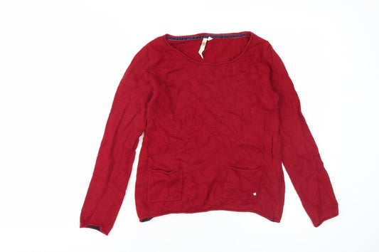 White Stuff Women's Red Pullover Jumper, Size 8