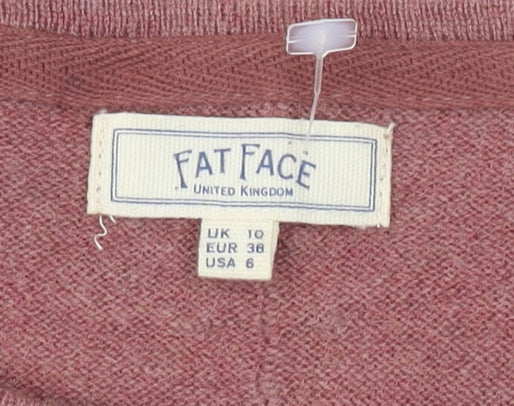 Fat Face Women's Red Pullover Jumper, UK 10