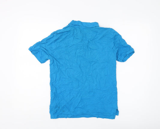 Womens UK Size L U.S. Polo Assn. Blue 100% Cotton Polo