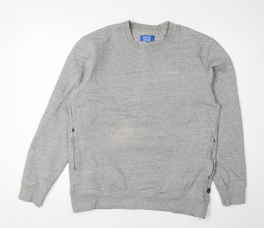 Adidas Men's Grey Pullover Sweatshirt M