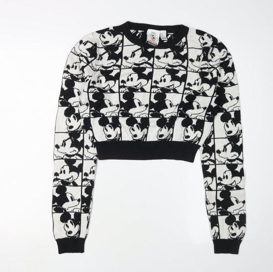 Disney Mickey Women's Black M Pullover Jumper
