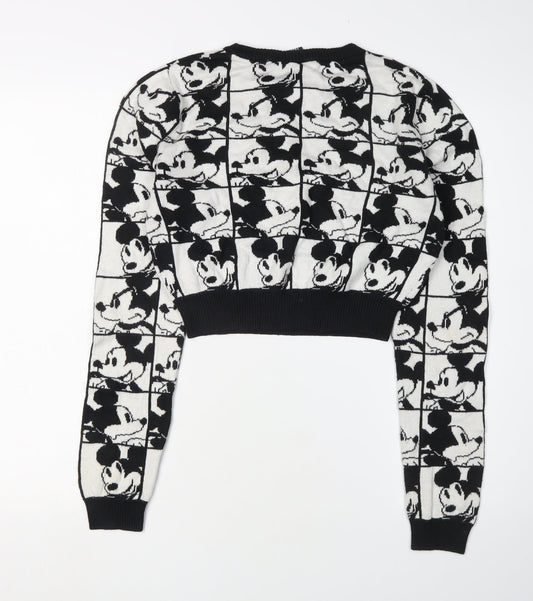 Disney Mickey Women's Black M Pullover Jumper