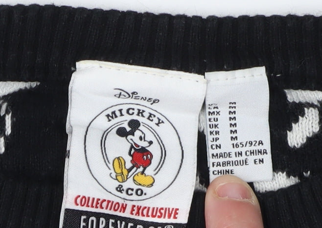 Disney Mickey Women's Black M Pullover Jumper