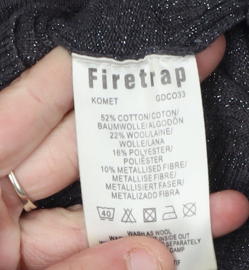 Firetrap Women's Black Roll Neck Jumper M