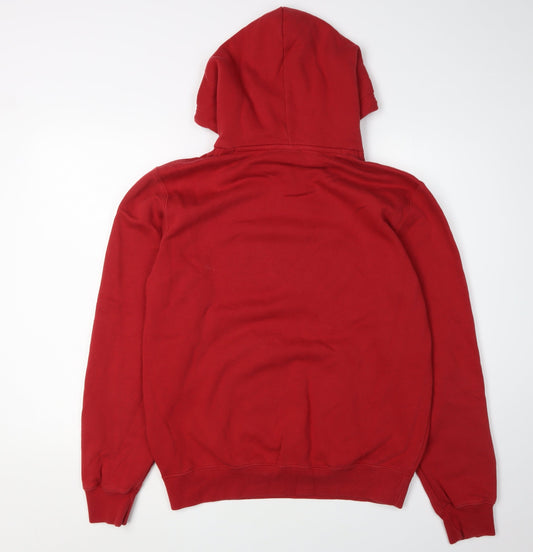 Champion Men's Red Pullover Hoodie L