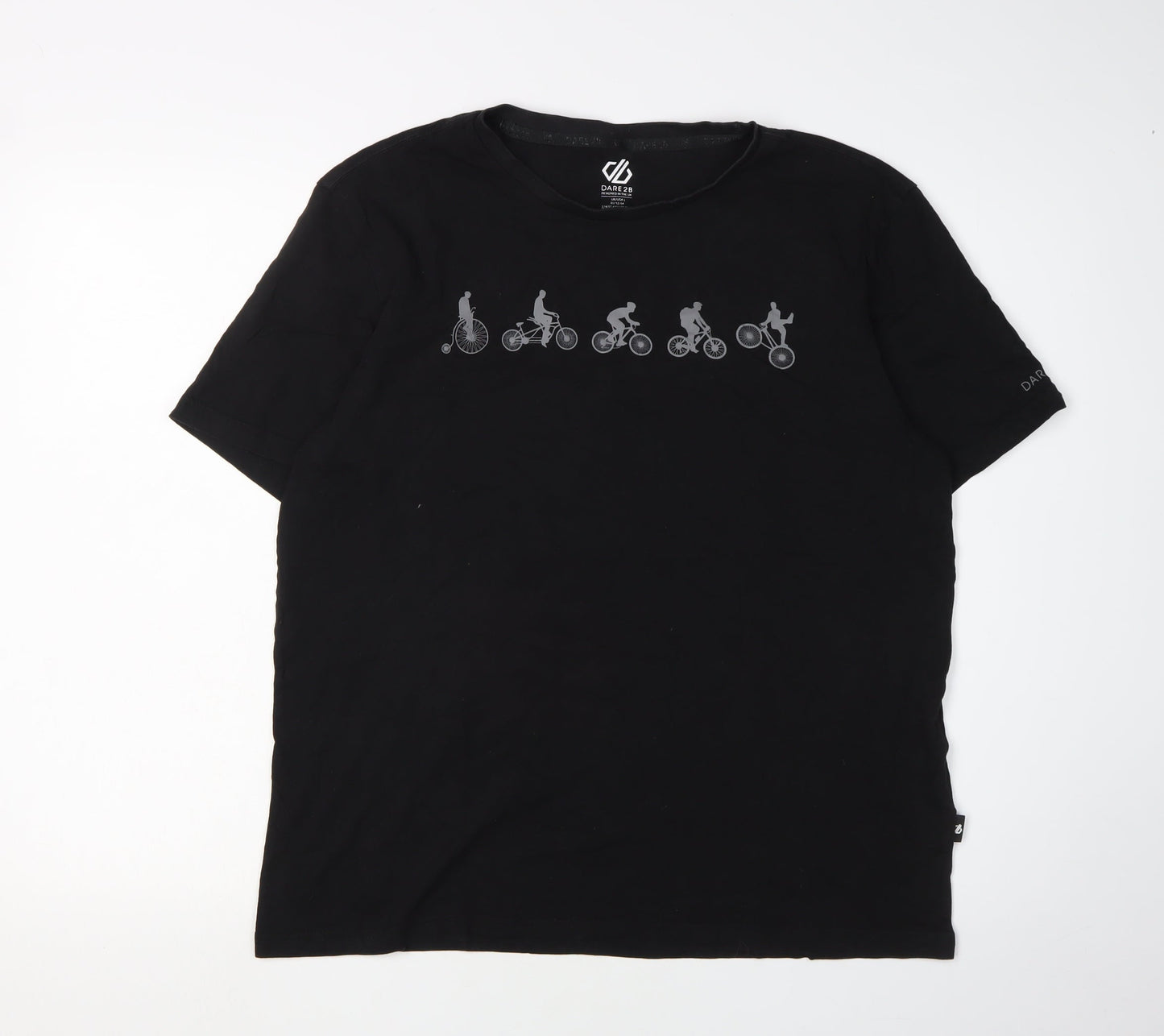 Dare 2b Men's Black L Short Sleeve Cotton T-Shirt