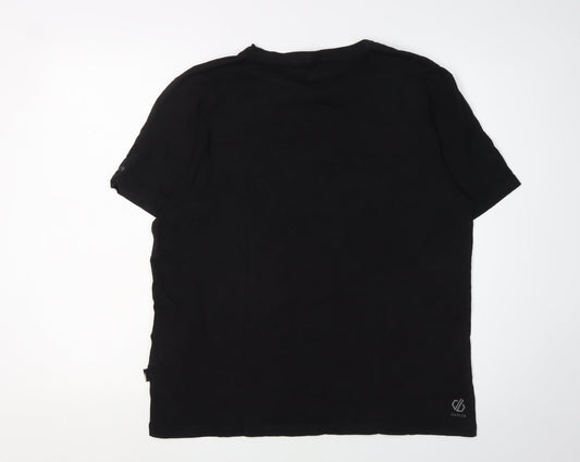 Dare 2b Men's Black L Short Sleeve Cotton T-Shirt
