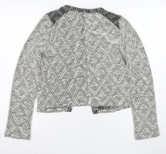 Miss Selfridge Women's Black Geometric Blazer Size 12