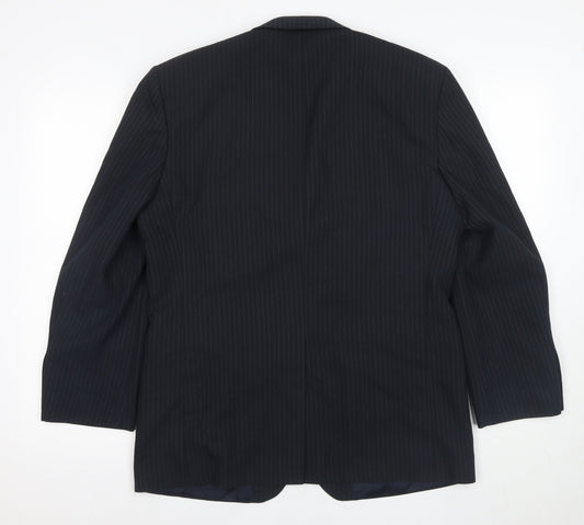 Jonathan Adams Men's Black Pinstripe Blazer Size 38S