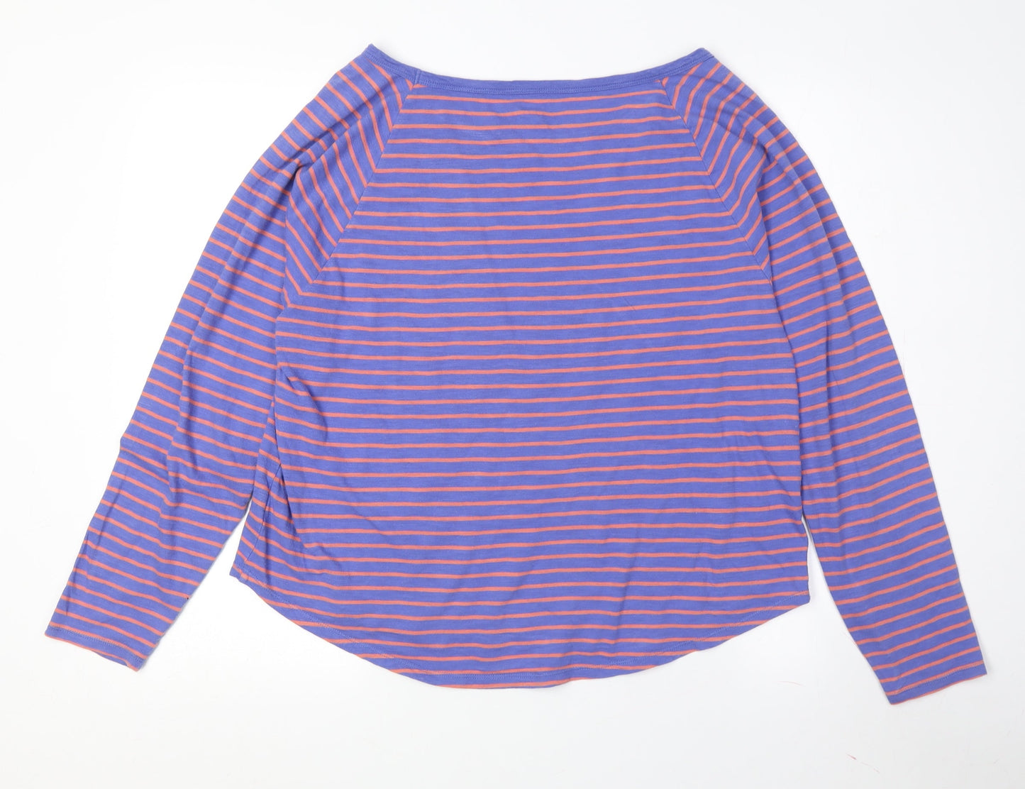 GAP Women’s Purple Striped Boat Neck T-Shirt