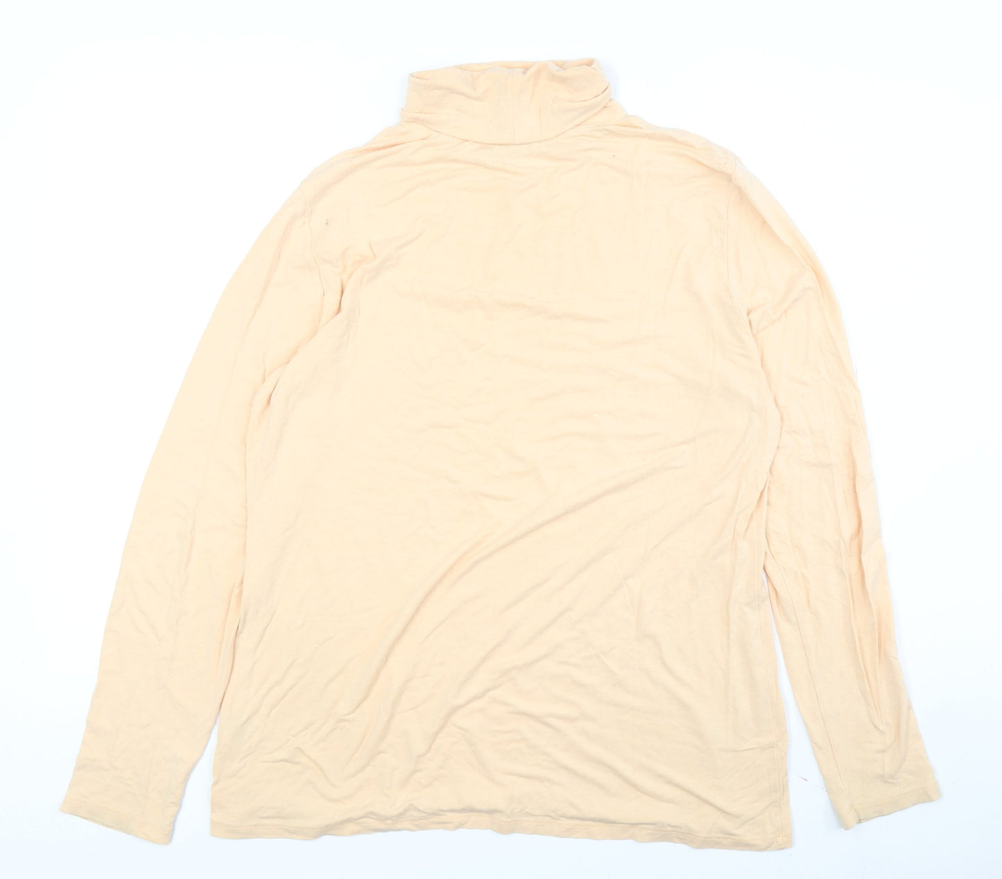 Kettlewell Women's Beige Roll Neck Top, Size L