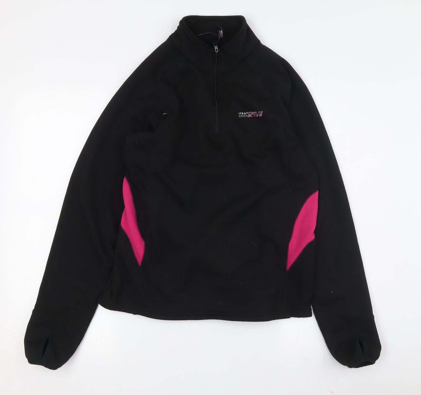Mountain Life Women's Black Pullover Hoodie, L
