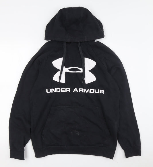 Under Armour Black Unisex Hoodie S with Logo Detail