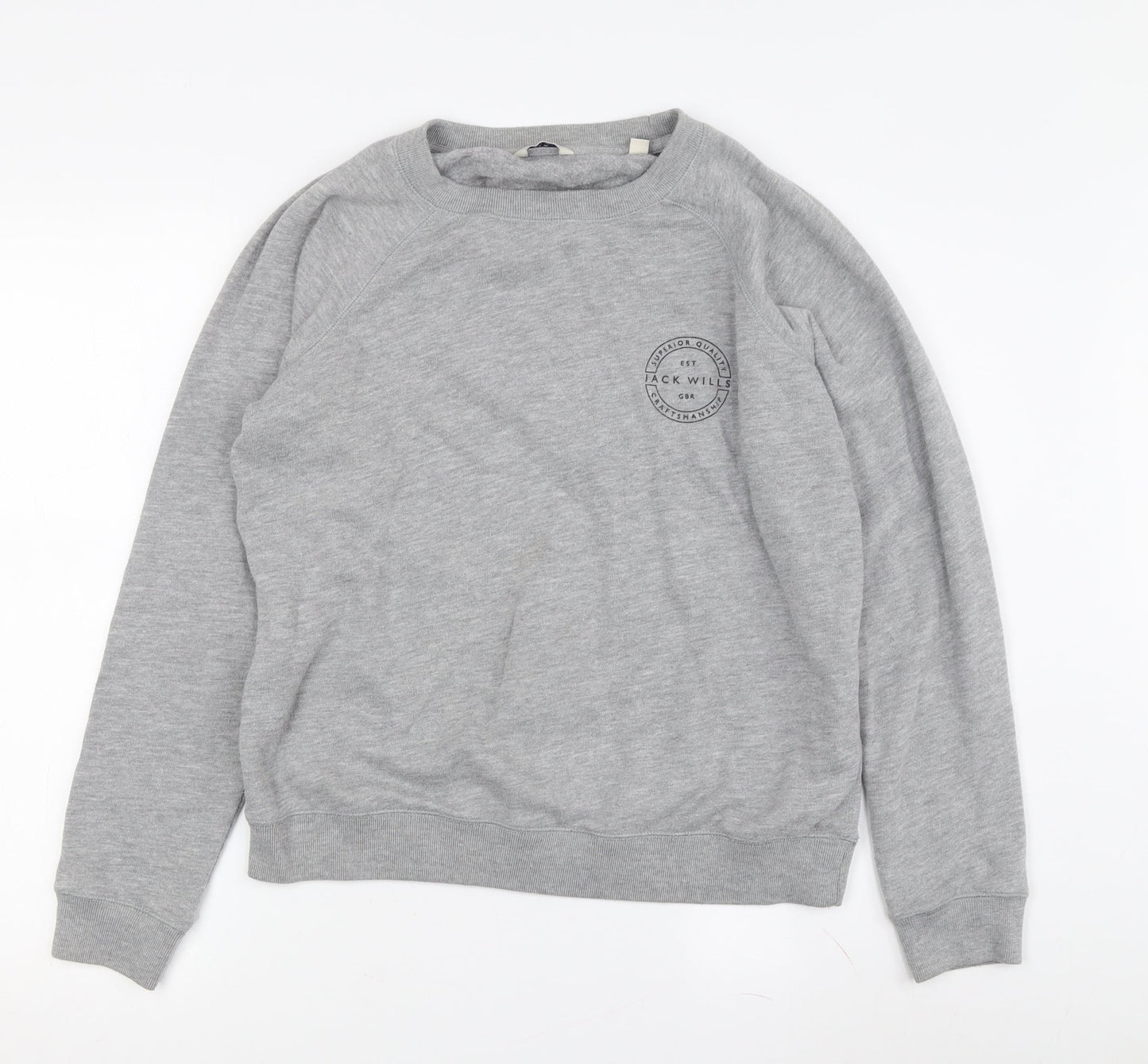 Jack Wills Women's Grey Pullover Sweatshirt Size 4