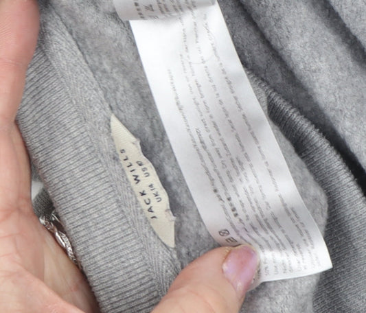 Jack Wills Women's Grey Pullover Sweatshirt Size 4