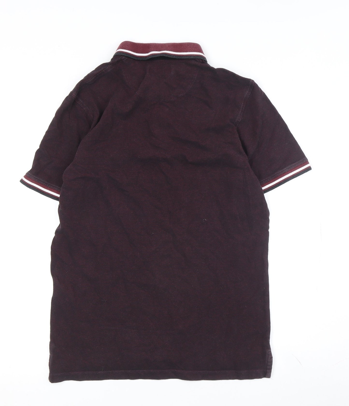 Jack & Jones Men's Red Polo, Medium, Short Sleeve, Cotton