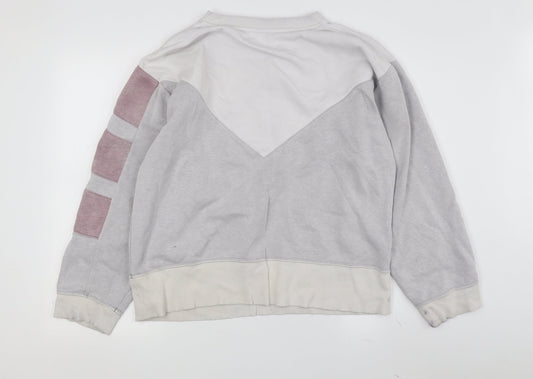 Adidas Women's Grey Size 10 Pullover Sweatshirt