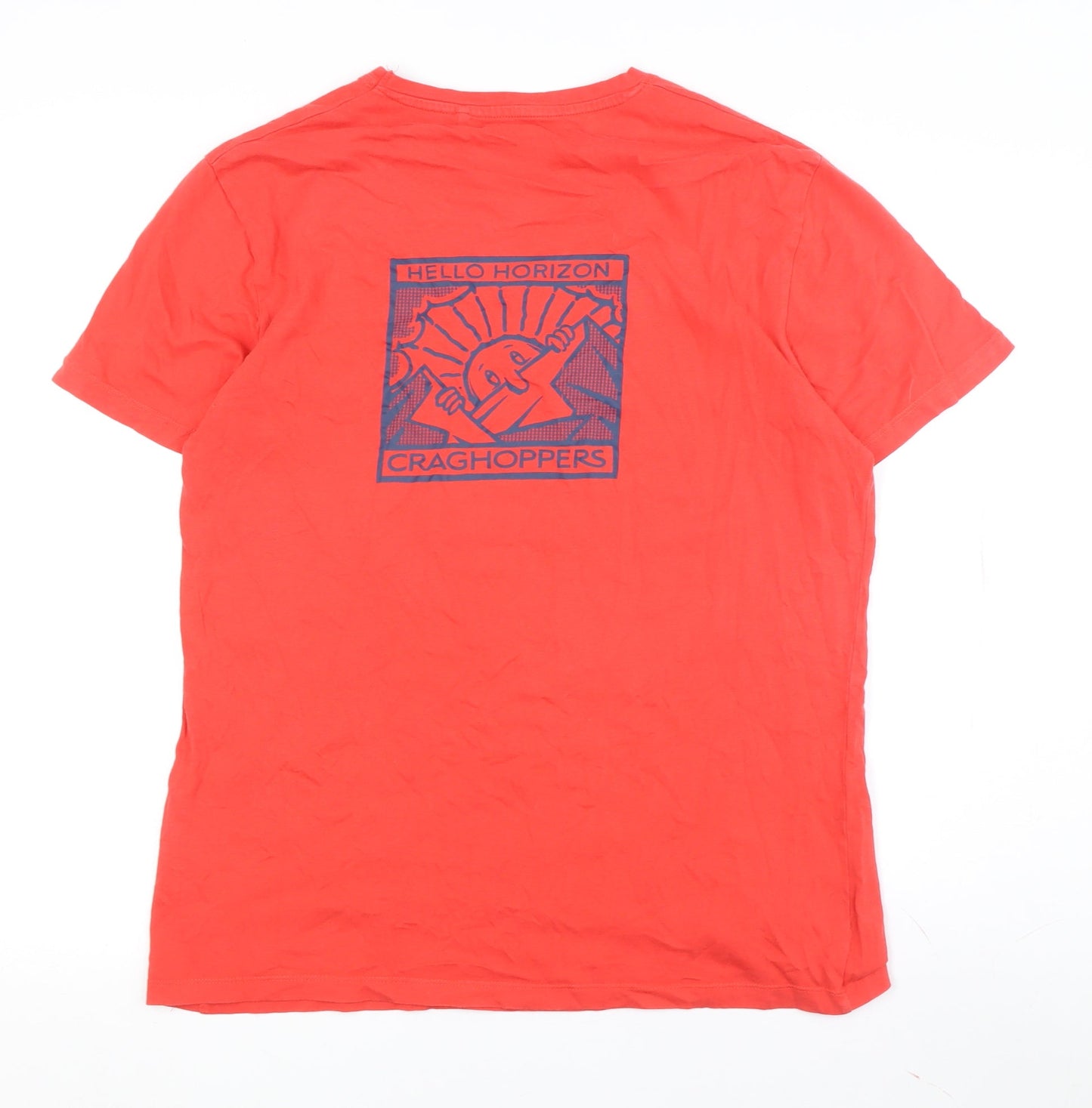 Craghoppers Men's Red Logo Crew Neck T-Shirt M