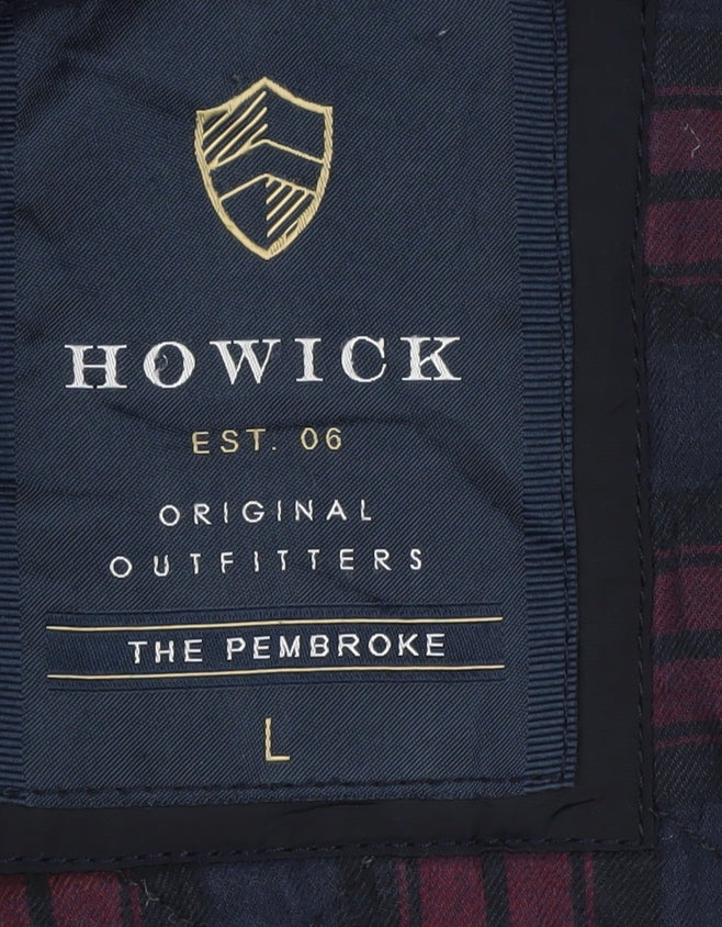 Howick Men's Black Quilted Jacket L Casual Wear