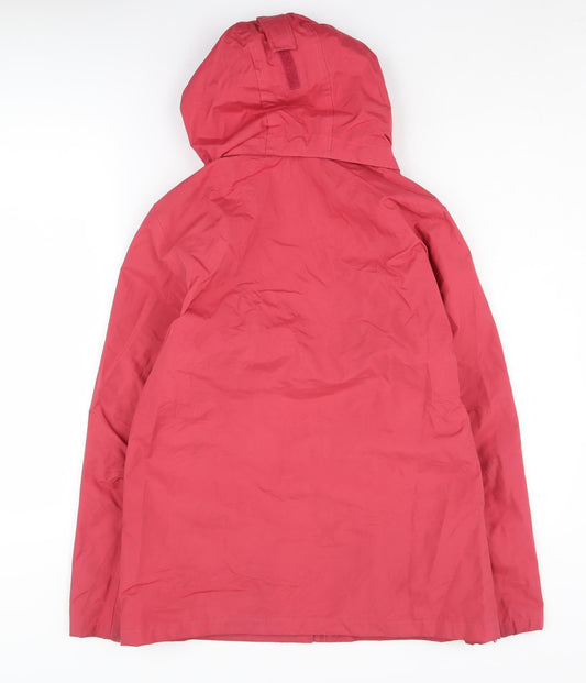 Peter Storm Women's Red Hooded Rain Coat Size 12