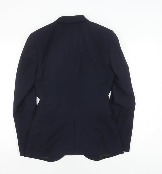 Topman Men's Blue Blazer, 34R Chest, Formal, Excellent