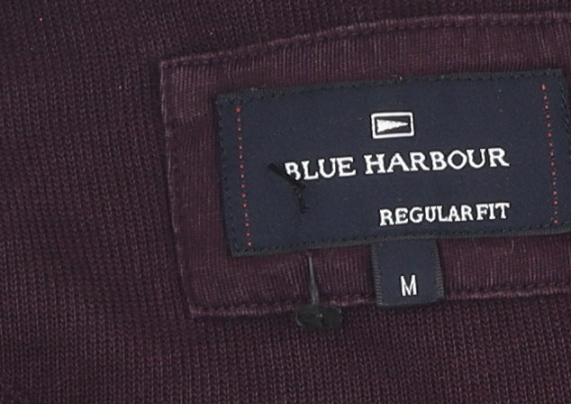 Marks and Spencer Men's Purple Knit Pullover Sweatshirt