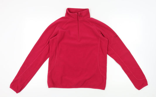 Berghaus Women's Red Mock Neck Fleece Sweatshirt M