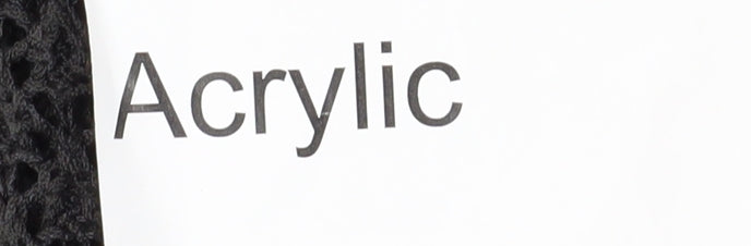 FatFace Women's Black Open-Knit Pullover Jumper Size 6