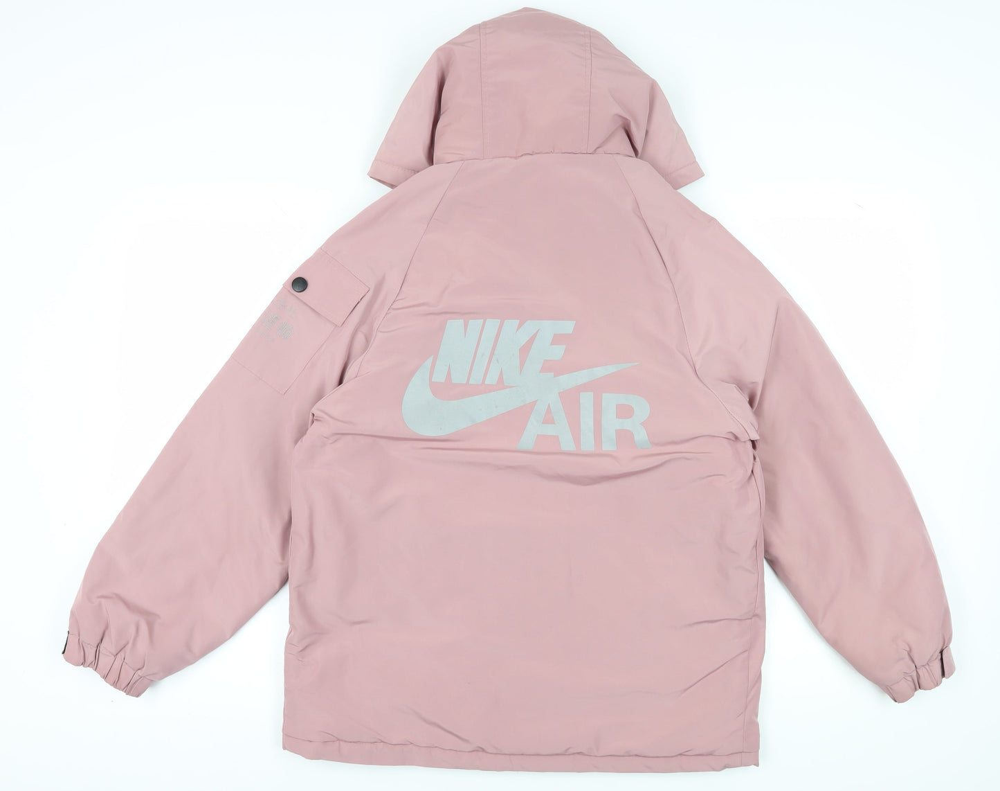 Nike Women's Pink Puffer Jacket M - Winter Casual Hooded
