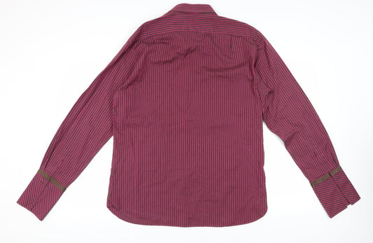 Ted Baker Men's Pink Striped Dress Shirt Long Sleeve 17