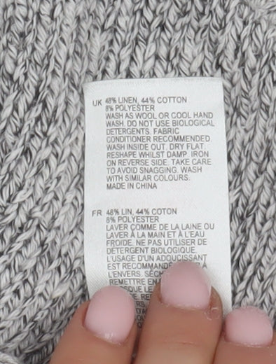 White Stuff Grey Women's Knit Jumper Size 10