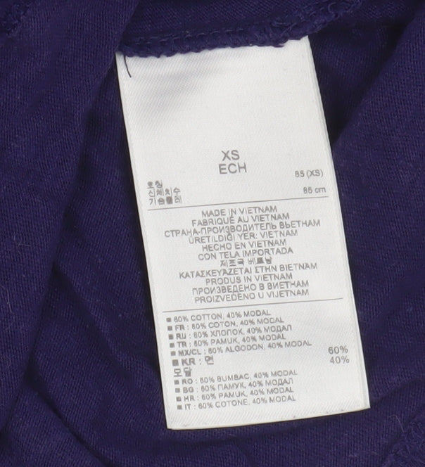 Gap Women’s Purple XS Basic Scoop Neck T-Shirt