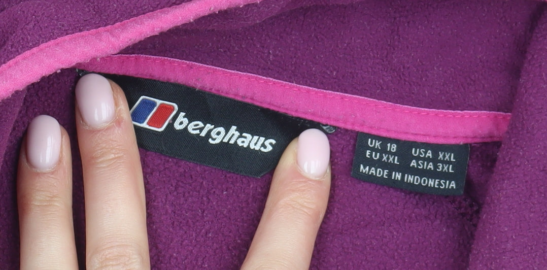 Berghaus Women's Purple Fleece Pullover UK 18
