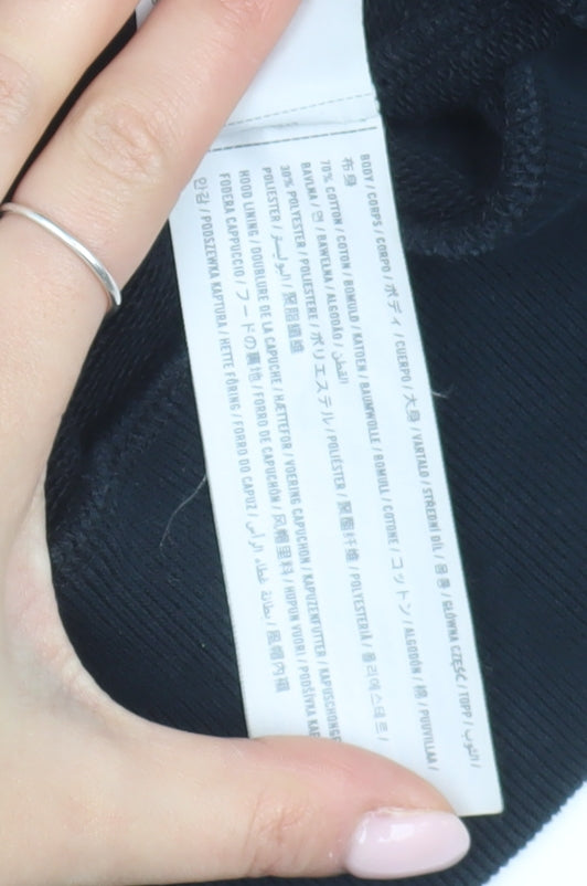 Hollister Men's Black Pullover Hoodie, Size S, Logo Accent