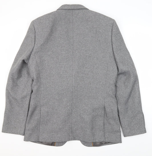 River Island Men's Grey Blazer 40 Regular
