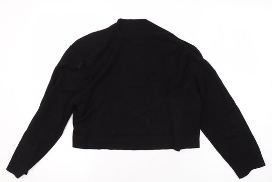 Calvin Klein Women's Black Cardigan, Size L, Casual Knit