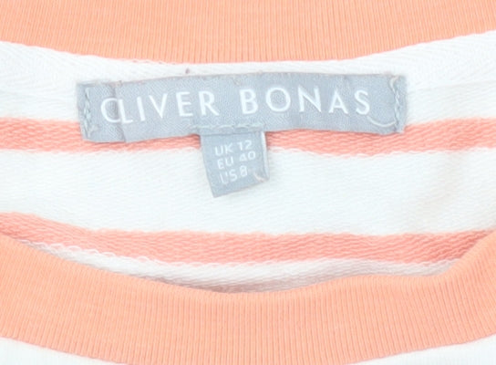 Oliver Bonas Women's Striped Jersey T-Shirt Size 12
