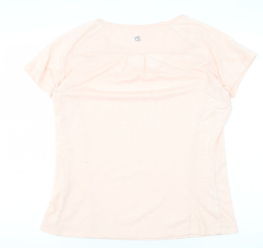 Craghoppers Women's Pink T-Shirt UK 12 Moisture Wicking