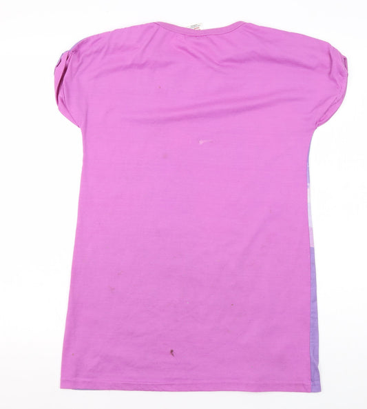 Disney Girls Purple Frozen Nightshirt 9-10 Years Short Sleeve
