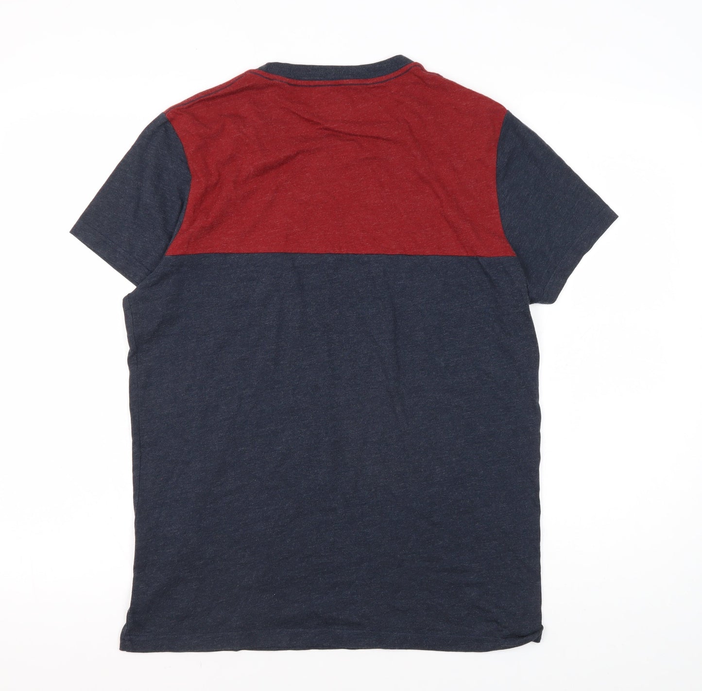 Jack Wills Men’s Colourblock T-Shirt, M, Multicoloured