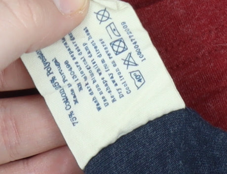 Jack Wills Men’s Colourblock T-Shirt, M, Multicoloured