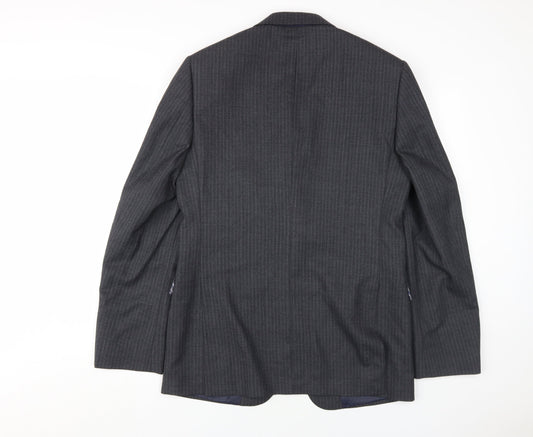 Marks and Spencer Men's Grey 38 Blazer Long Fit