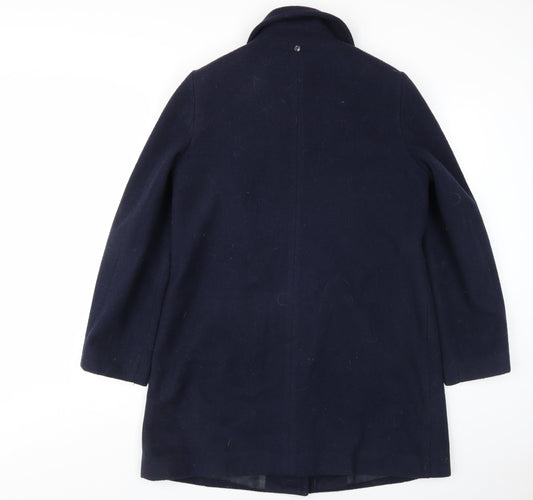 Isle Women's Blue Overcoat Size 12 Regular Fit