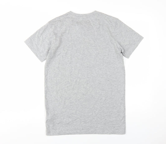 Intense Men's Grey Short Sleeve T-Shirt - Size S