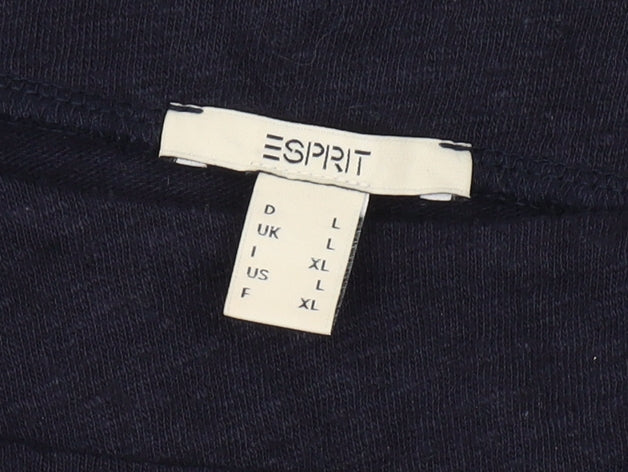 Brand and care label for ESPRIT Women's Black L Basic Cotton T-Shirt